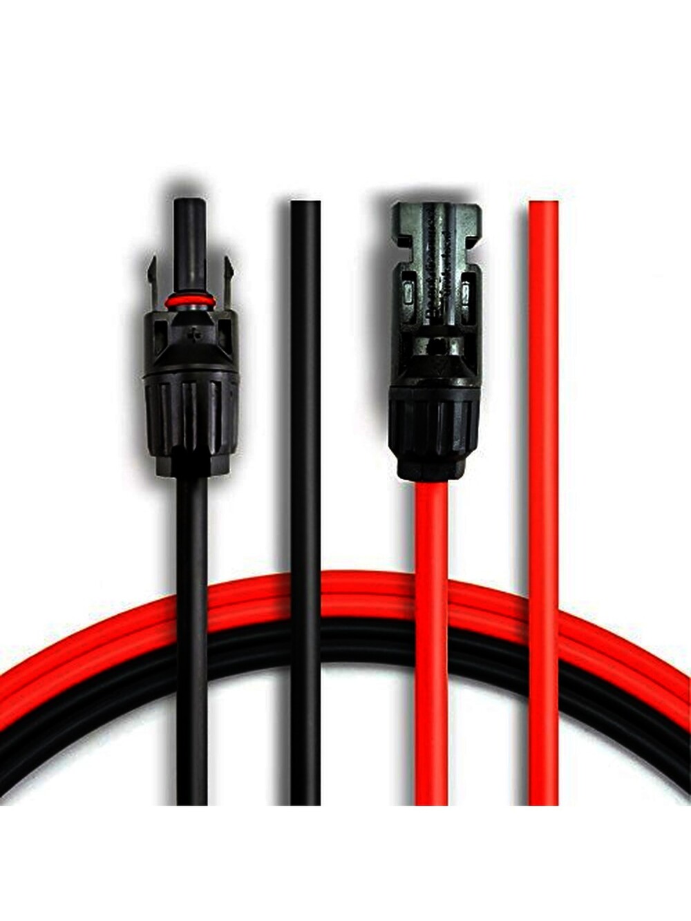 BougeRV 30 Feet 10AWG Solar Extension Cable with MC4 Female and Male Connecto...